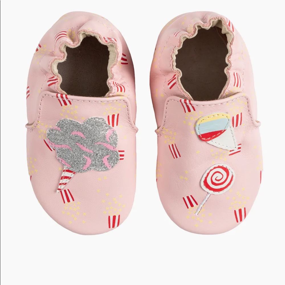 NIB-Robeez Dolce Baby Girls Shoes 0-6 months
